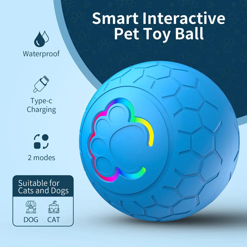 Rechargeable Automatic Rolling Ball With 2 Modes Motion Activated | Dog and Cat Toy - Bark & Bones