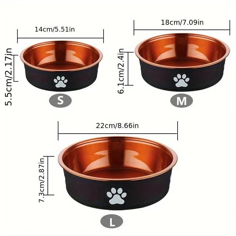 Luxury Gold & Copper Dog Bowls | Elegant Pet Dining Experience - Bark & Bones