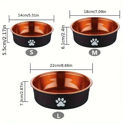 Luxury Gold & Copper Dog Bowls | Elegant Pet Dining Experience - Bark & Bones