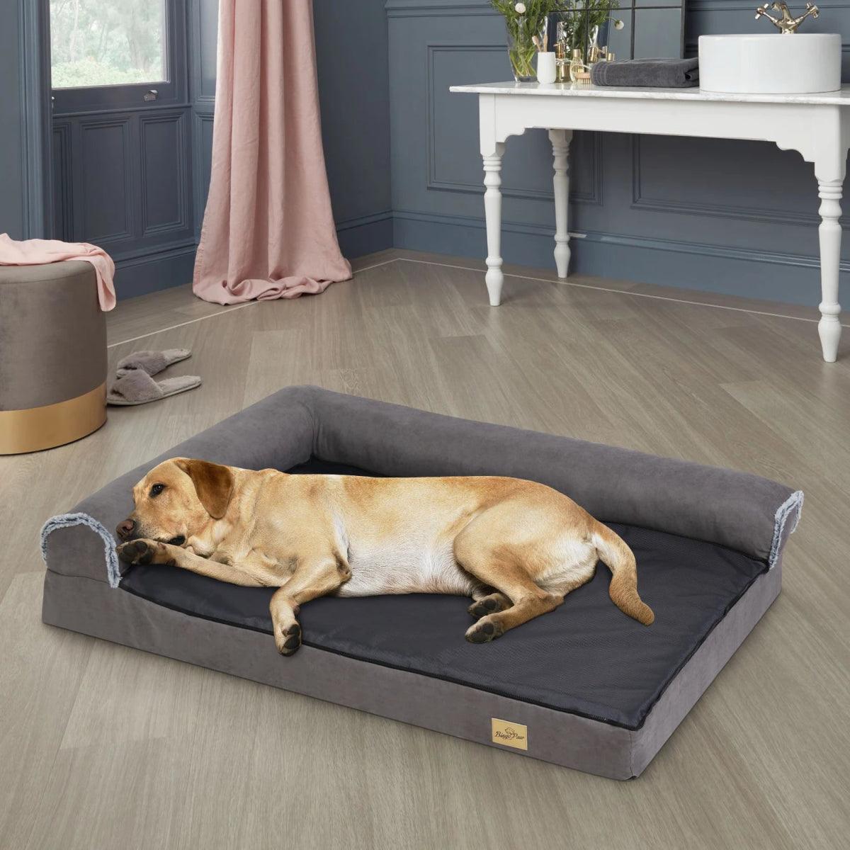 Memory Foam Orthopedic Dog Bed | Dark Grey | By Lauren Jones - My Store